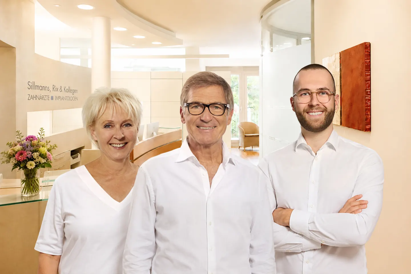 Das Behandlerteam der Zahnarztpraxis Sillmanns, Rix & Kollegen in Bühl